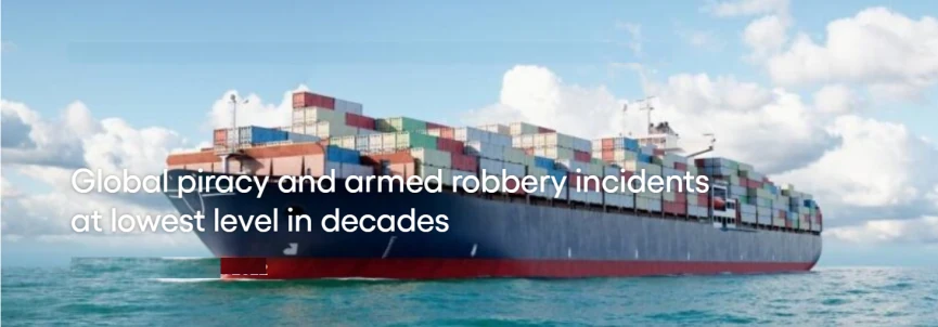 Global piracy and armed robbery incidents at lowest level in decades