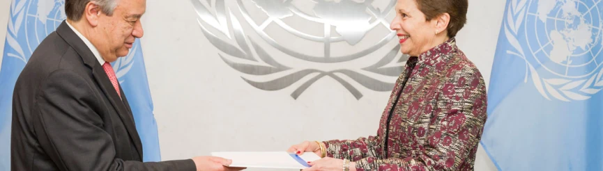اعطاي اعتبارنامه ناظر دائمي تازه منصوب شده ICC در سازمان ملل متحد